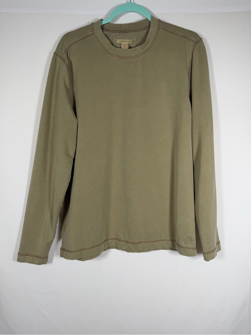 Men's Carbon2Cobalt Olive Long-Sleeve Crewneck Shirt - Outdoor Heritage